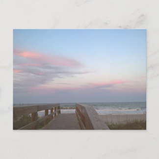 Cartão Postal Algodão doce na praia