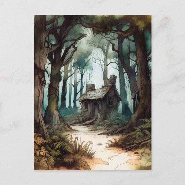 Cartão Postal Algodão Florestal Encantado (Frente)