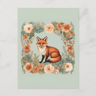 Cartão Postal Algodão-Fox