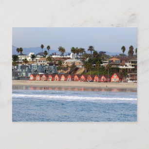 Cartão Postal Algodão Oceanside Na Poster Praia