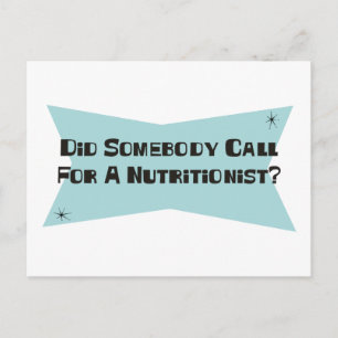 Cartão Postal Alguém Chamou Um Nutricionista?