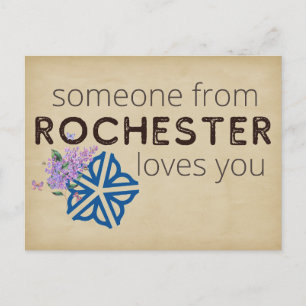 Cartão Postal Alguém De Rochester Te Ama Postcard