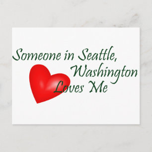 Cartão Postal Alguém Em Seattle Me Ama