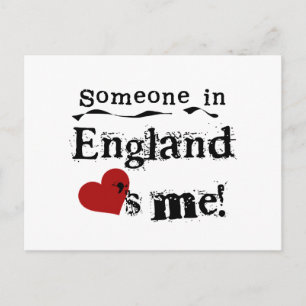 Cartão Postal Alguém Na Inglaterra Me Ama