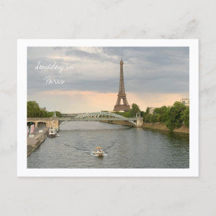 Cartão Postal Algum dia em Paris arte de fotografia inspiradora