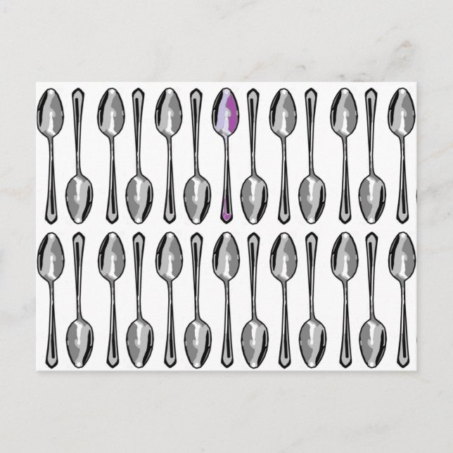 Cartão Postal Algumas Colheres Extra (Frente)