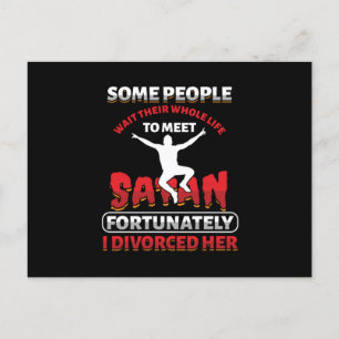 Cartão Postal Algumas Pessoas Esperam O Seu Presente De Divórcio