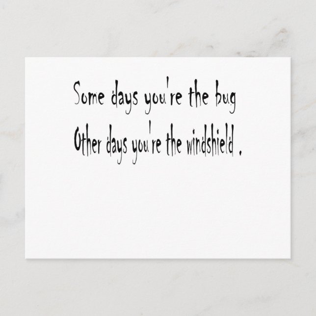 Cartão Postal Alguns dias (Frente)