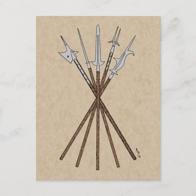 Cartão Postal Alguns Poléreis do Século 16 (Frente)