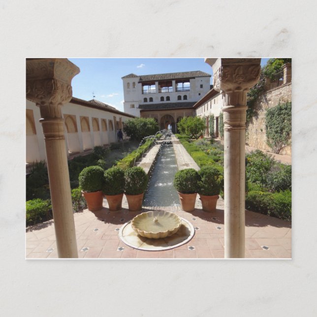 Cartão Postal Alhambra, Espanha de Granada (Frente)