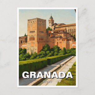 Cartão Postal Alhambra Granada Espanha