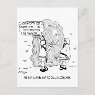 Cartão Postal Ali Baba Esquece Sua Senha