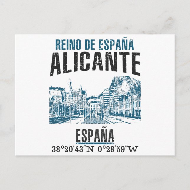 Cartão Postal Alicante (Frente)