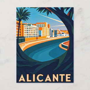 Cartão Postal Alicante Espanha