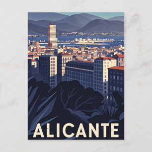 Cartão Postal Alicante Espanha