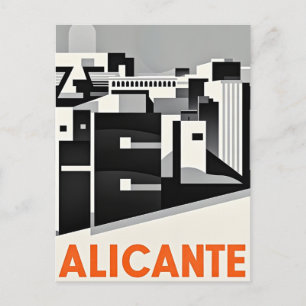Cartão Postal Alicante Espanha