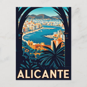 Cartão Postal Alicante Espanha