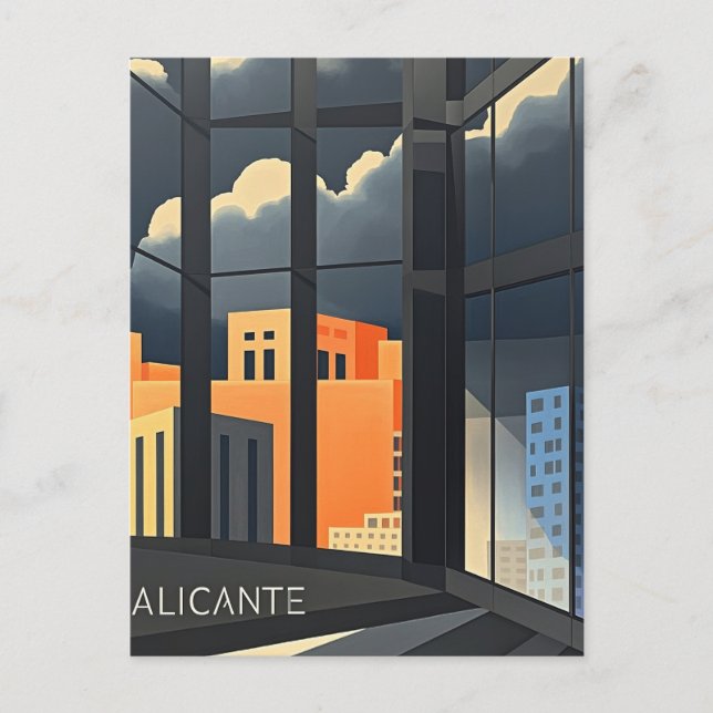 Cartão Postal Alicante Espanha (Frente)