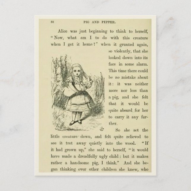 Cartão Postal Alice (Frente)