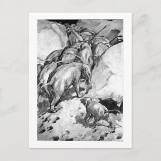 Cartão Postal Alice B. Madeira: Cartaz de arte moeritherium