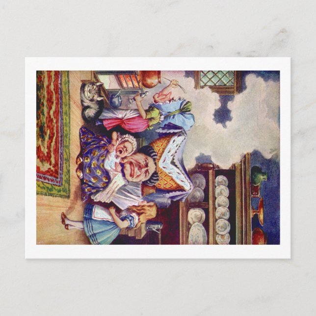 Cartão Postal Alice Conhece a Duquesa e o Bebê da Pic (Frente)