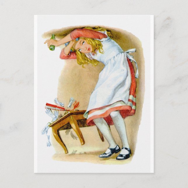 Cartão Postal Alice cresce muito alto! Oh não! (Frente)