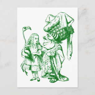 Cartão Postal Alice e a Duquesa Tinham Verde