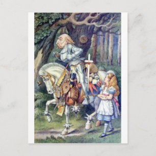 Cartão Postal Alice e o Cavaleiro em Cor do Cheio