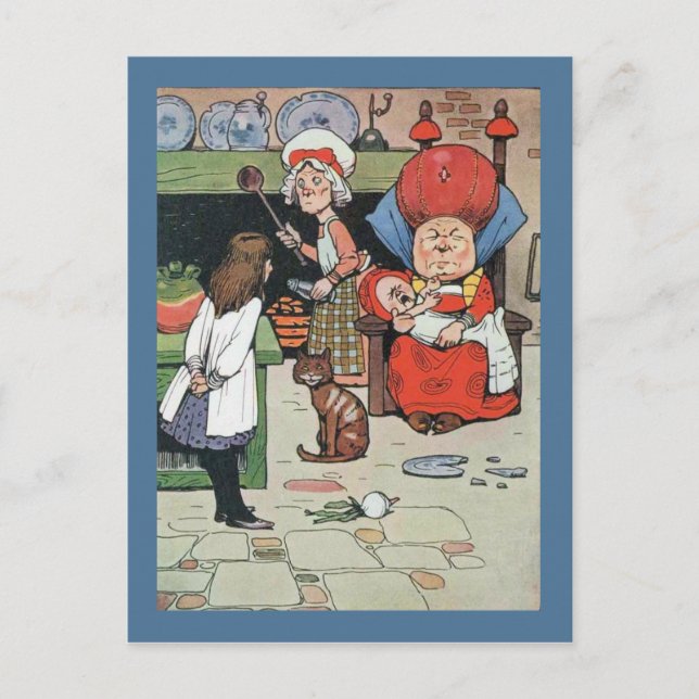 Cartão Postal Alice e o cozinheiro (Frente)