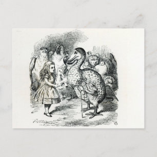 Cartão Postal Alice encontra o Dodo