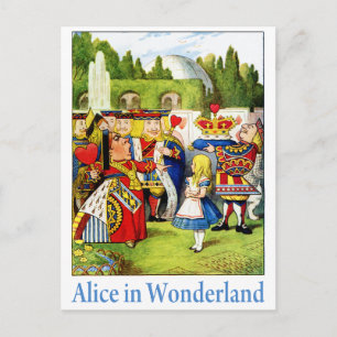 CARTÃO POSTAL ALICE IN WONDERLAND