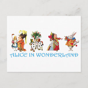CARTÃO POSTAL ALICE IN WONDERLAND