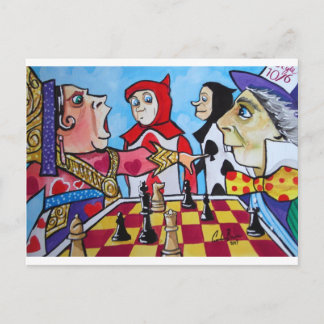 CARTÃO POSTAL ALICE IN WONDERLAND