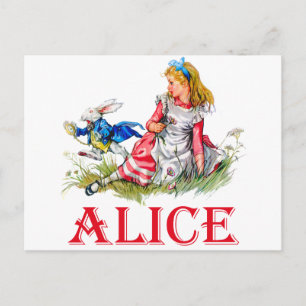 CARTÃO POSTAL ALICE IN WONDERLAND