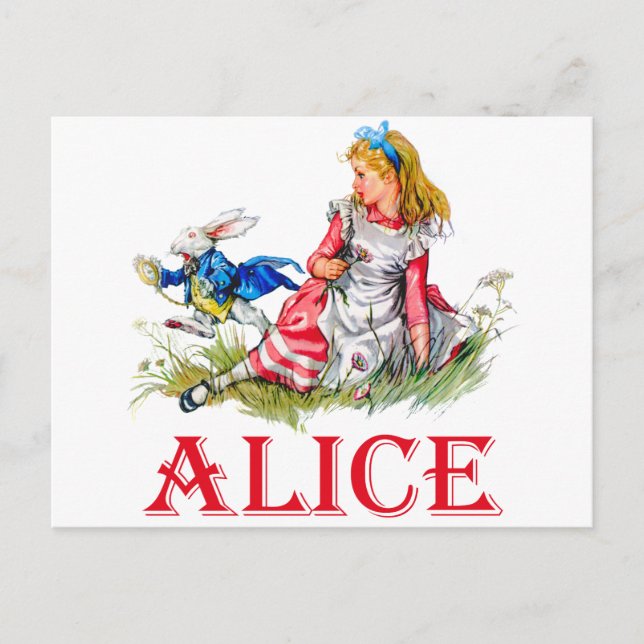 CARTÃO POSTAL ALICE IN WONDERLAND (Frente)