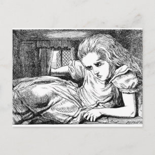 Cartão Postal Alice na Casa do Coelho Branco