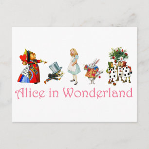 Cartão Postal Alice no País das Maravilhas