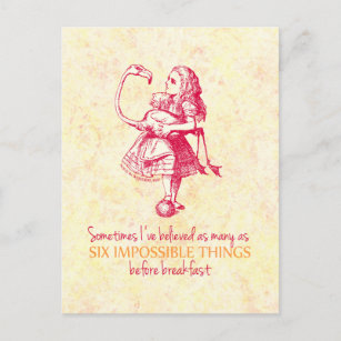 Cartão Postal Alice no País das Maravilhas