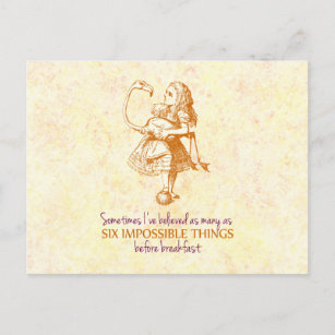 Cartão Postal Alice no país das maravilhas
