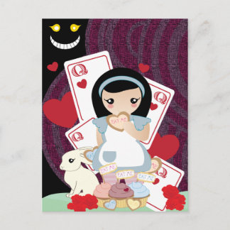 Cartão Postal Alice no País das Maravilhas