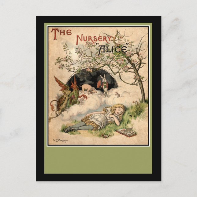 Cartão Postal Alice no País das Maravilhas (Frente)