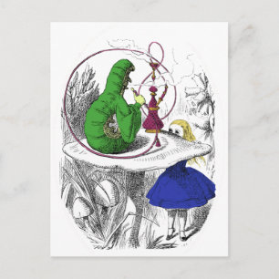 Cartão Postal Alice no País das Maravilhas - A Lagarta