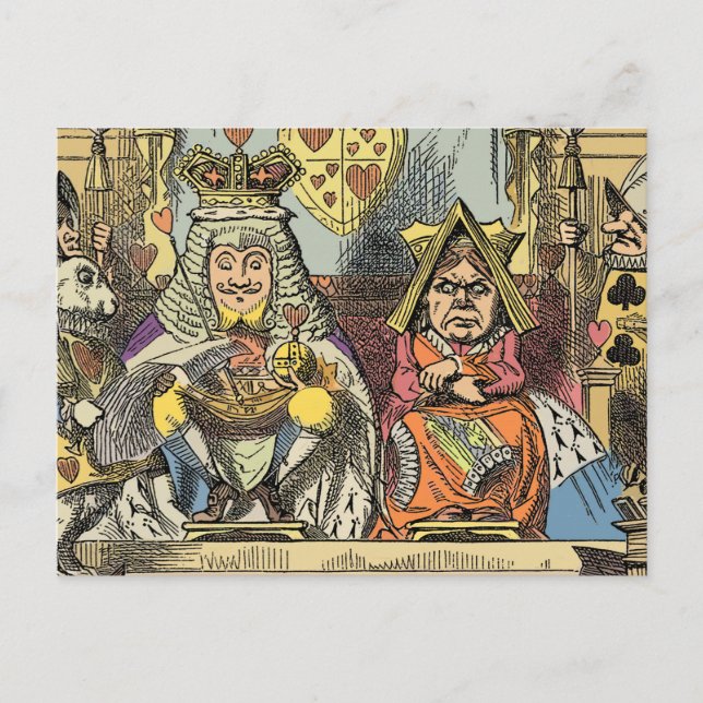 Cartão Postal Alice no País das Maravilhas Cheshire Cat Caracter (Frente)