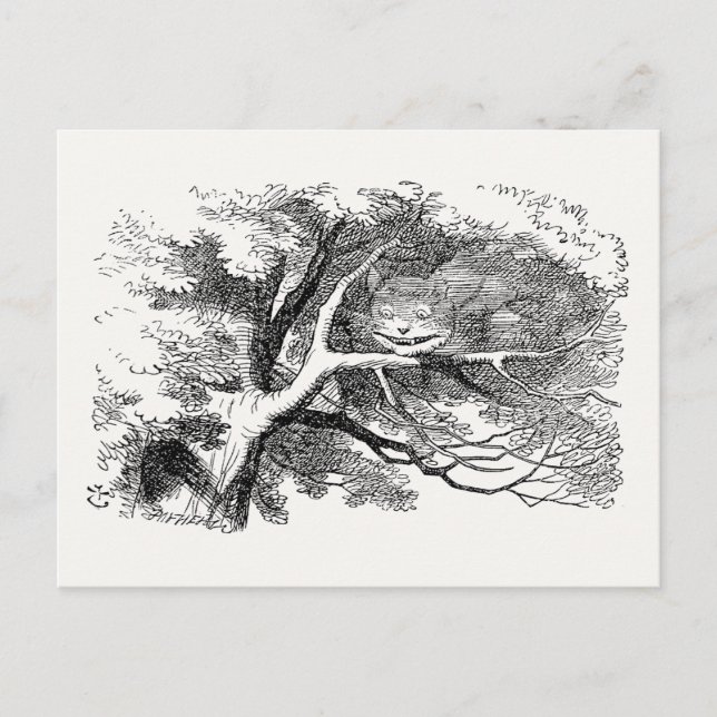 Cartão Postal Alice no País das Maravilhas - Cheshire Cat Fading (Frente)