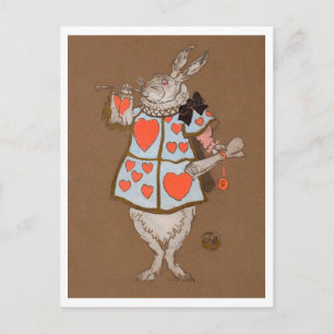 Cartão Postal Alice no País das Maravilhas, Coelho Branco, 1915