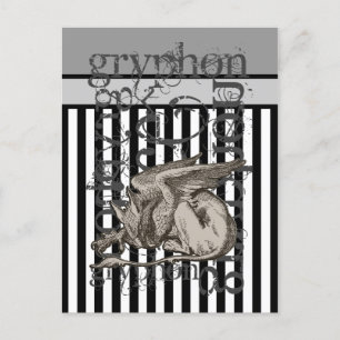 Cartão Postal Alice No País Das Maravilhas Griffin Grunge