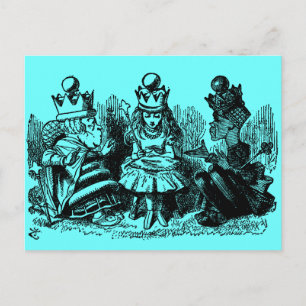 Cartão Postal Alice no País das Maravilhas King & Queen
