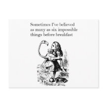 Alice no País das Maravilhas, "Seis Coisas Impossí