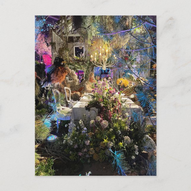 Cartão Postal Alice no Partido do Chá em Wonderland (Frente)