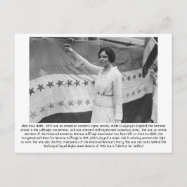Cartão Postal Alice Paul - Feminista